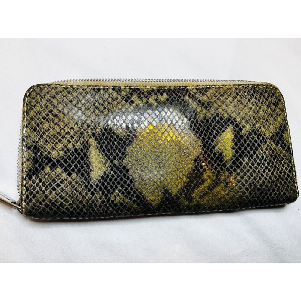 Michael Kors Jet Set Python Pattern Leather Zip A… - image 8